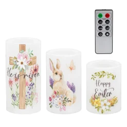 Plow & Hearth Decorative Accents|Candles & Lanterns>Easter LED Wax Candle Set
