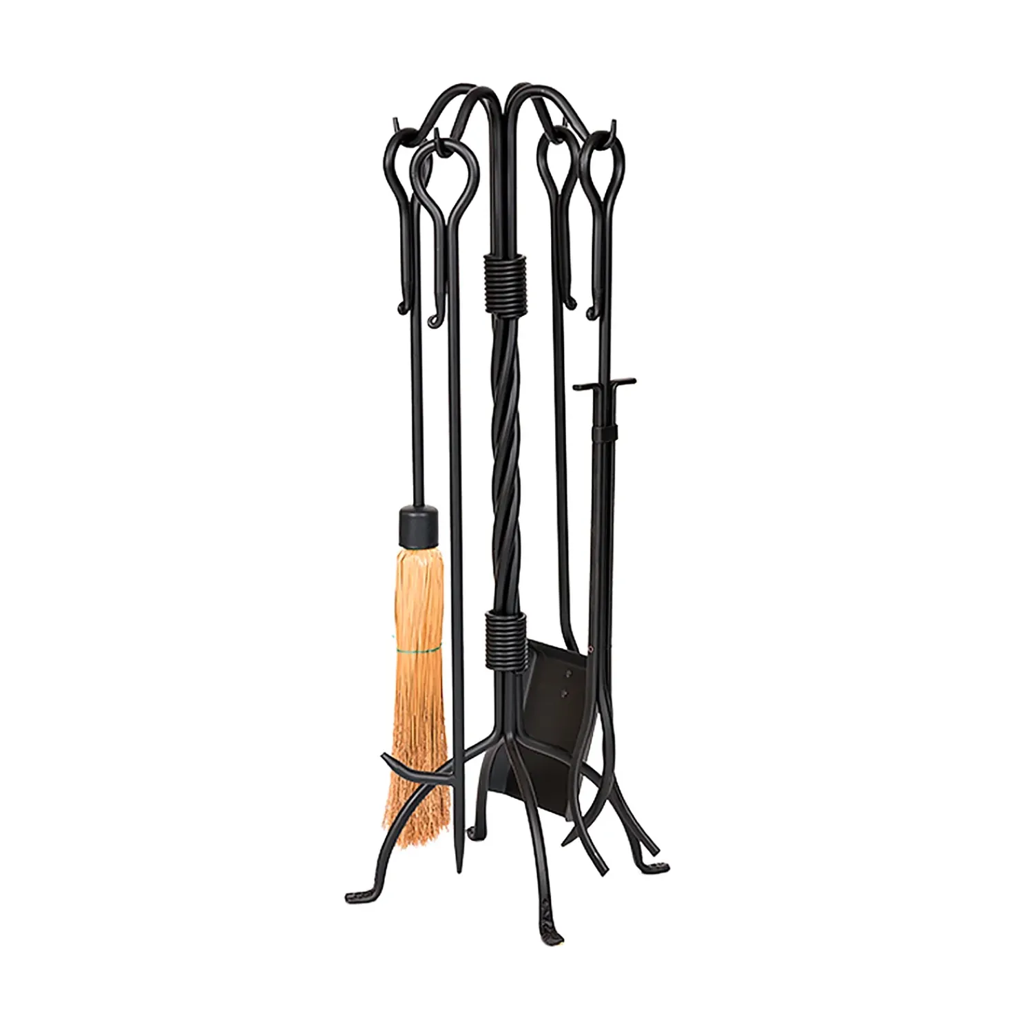 Plow & Hearth Fireplace Tool Sets>Elegant Twist Hearth Tool Set