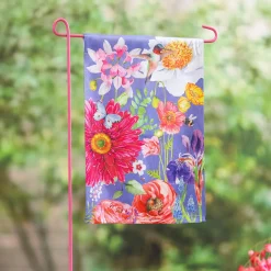 Plow & Hearth Garden Flags>English Garden Suede Garden Flag