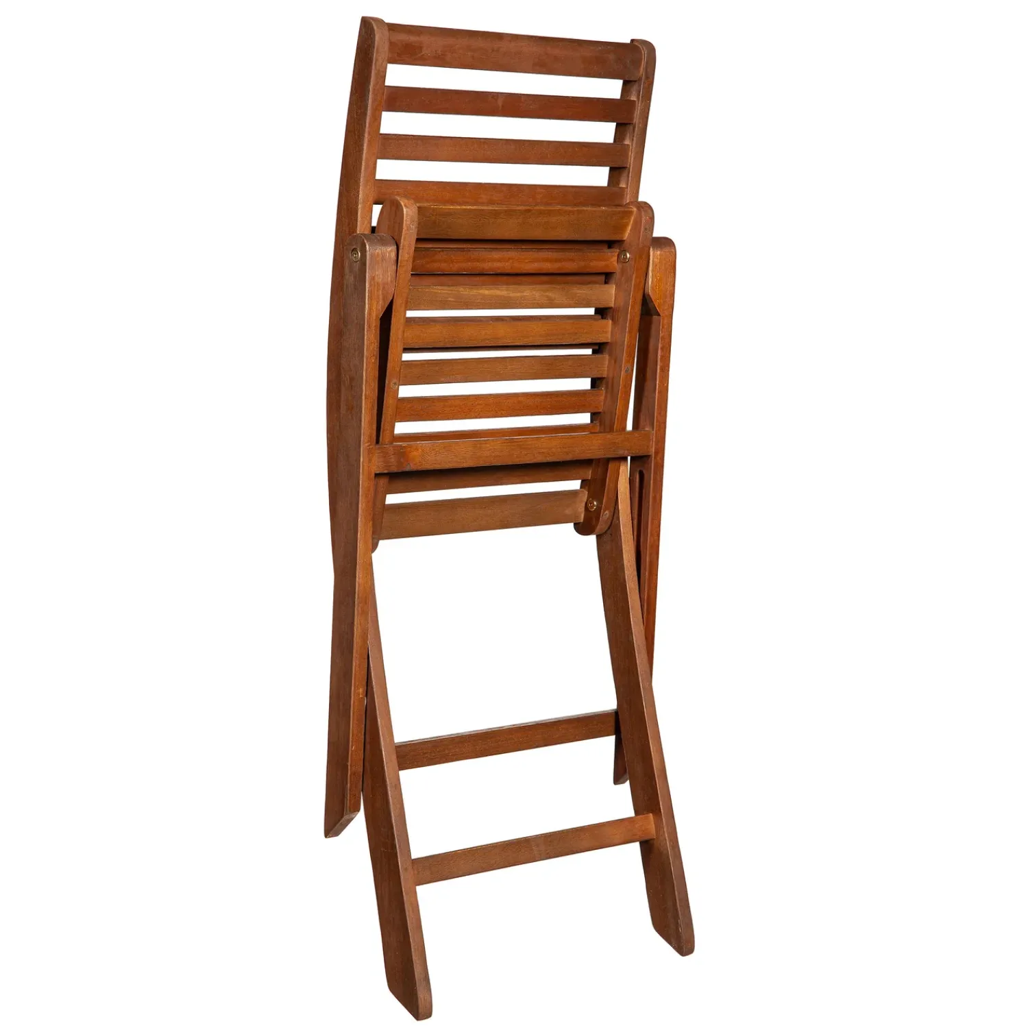Plow & Hearth Chairs & Rockers|Rockers & Gliders>Eucalyptus Folding Bistro Chairs, Set of 2