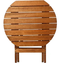 Plow & Hearth Outdoor Side Tables>Eucalyptus Wood Adirondack Side Table NaturalStain