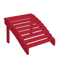 Plow & Hearth Adirondack Chairs>Eucalyptus Wood Adirondack Ottoman RedPaint