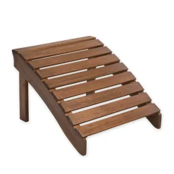 Plow & Hearth Adirondack Chairs>Eucalyptus Wood Adirondack Ottoman NaturalStain