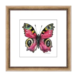 Plow & Hearth Wall Art>European Peacock Framed Wall Art Painting