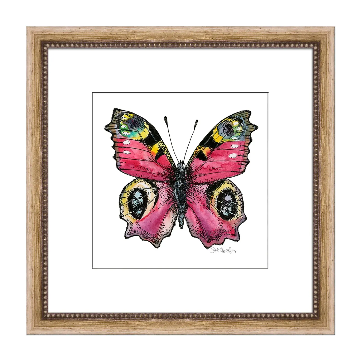 Plow & Hearth Wall Art>European Peacock Framed Wall Art Painting