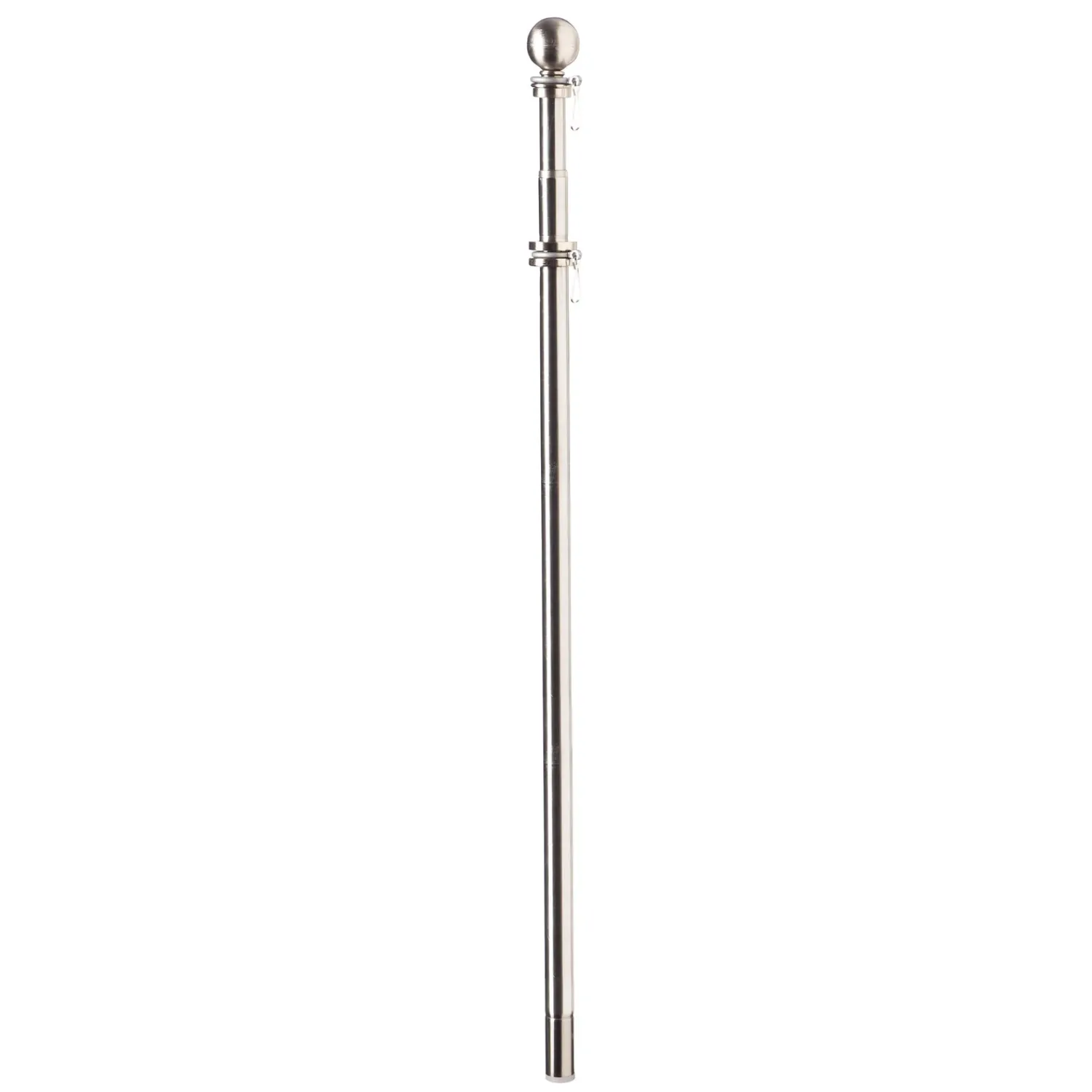 Plow & Hearth Flag Accessories>Extendable Metal House Flag Pole Silver
