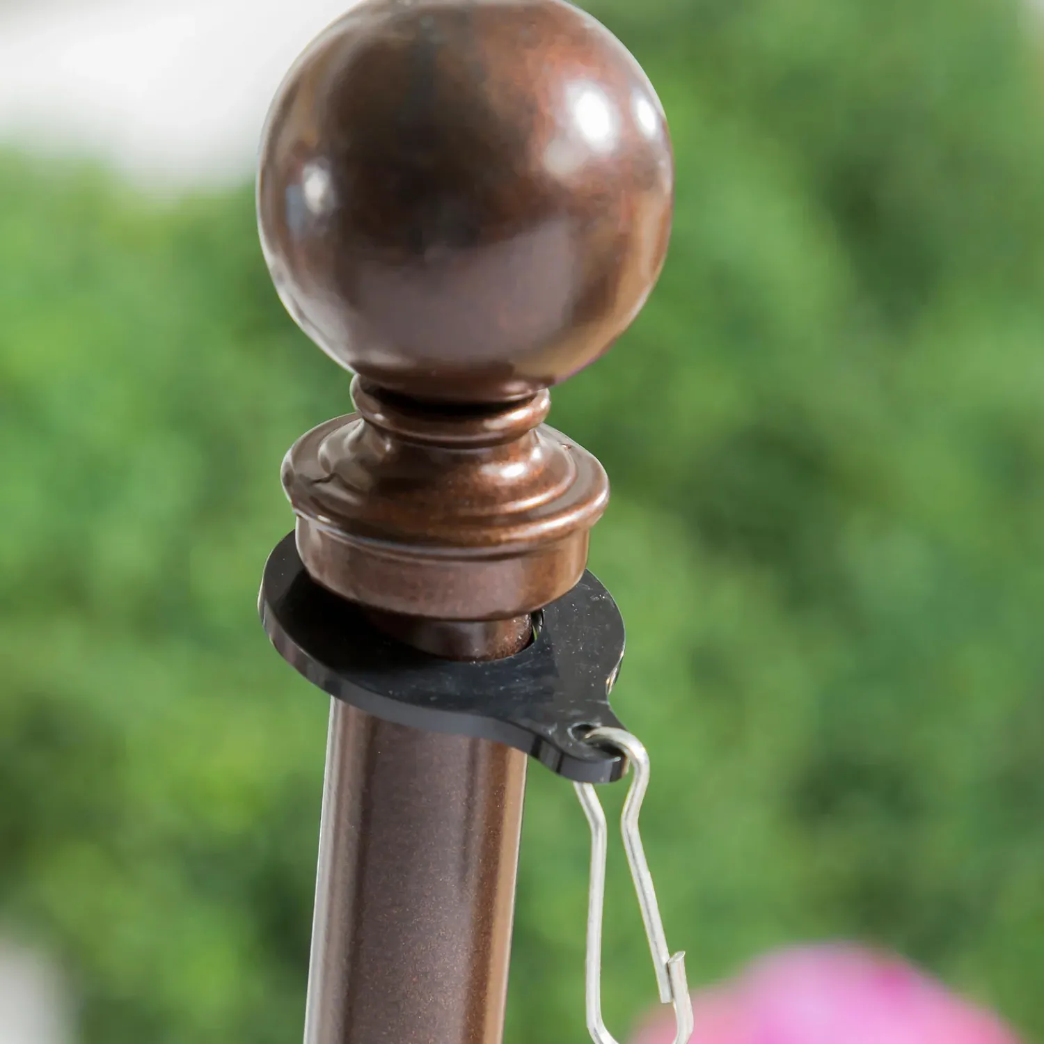 Plow & Hearth Flag Accessories>Extendable Metal House Flag Pole Silver