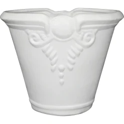 Plow & Hearth Planters & Plant Stands>Extra Large White Lirio Authentic Talavera Pot