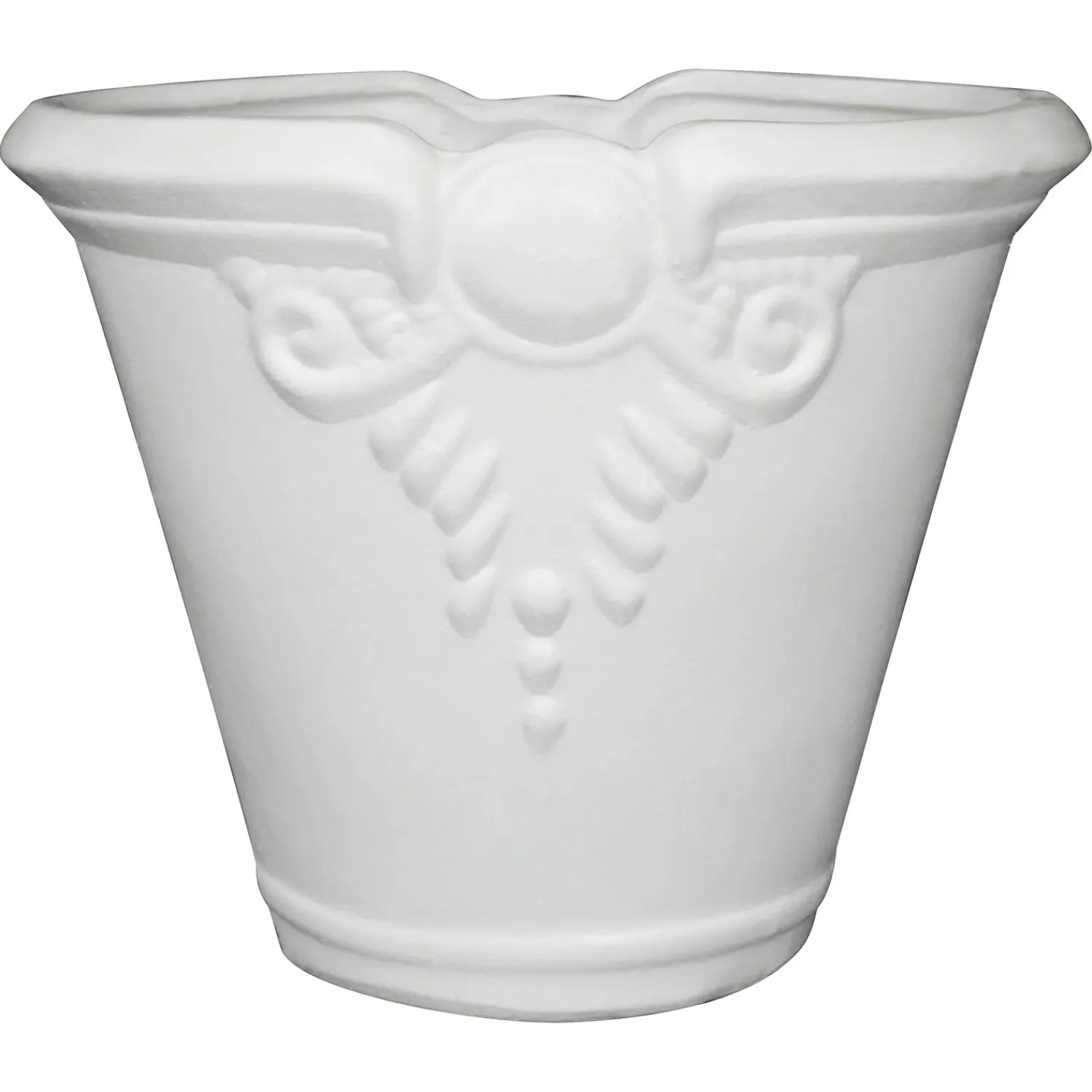 Plow & Hearth Planters & Plant Stands>Extra Large White Lirio Authentic Talavera Pot