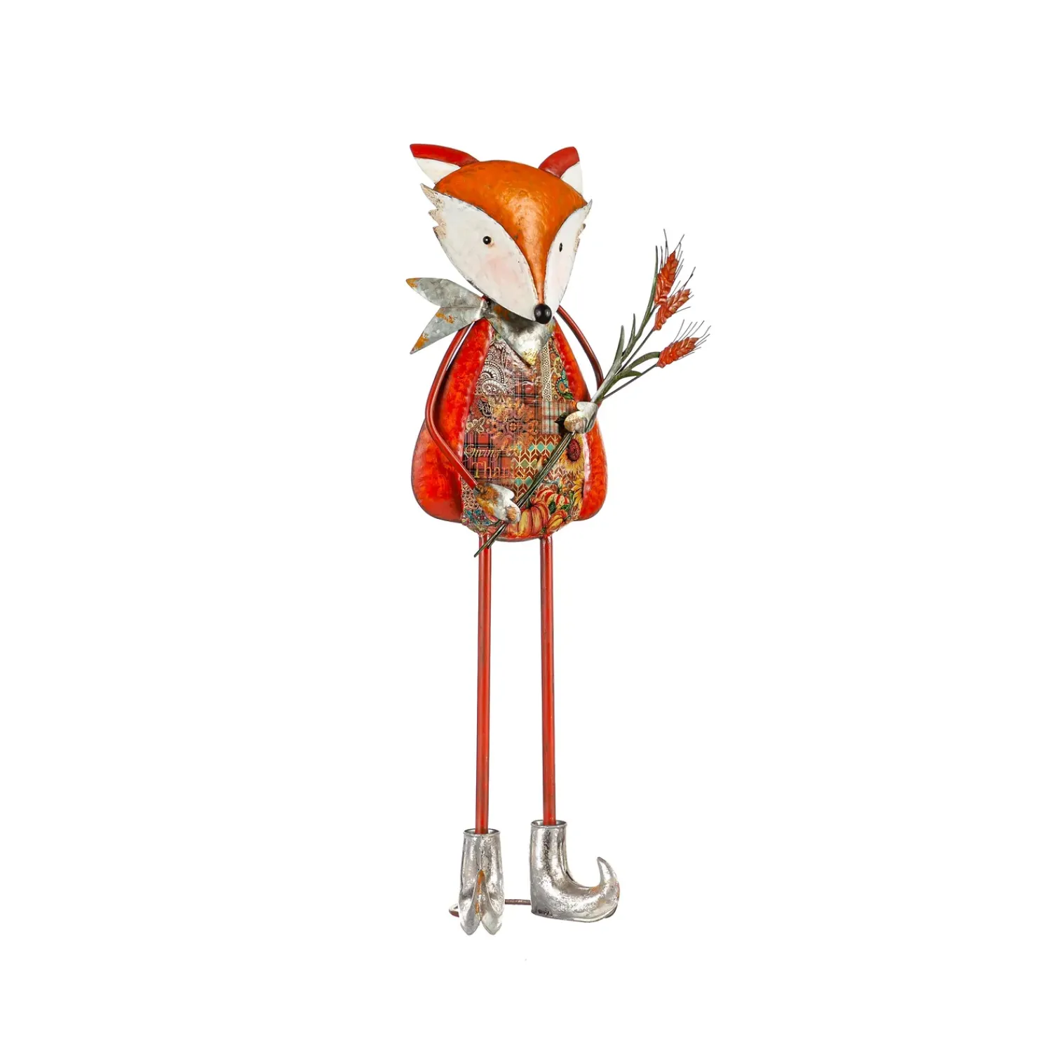 Plow & Hearth Garden Statues>Fall Fox Metal Statuary, Set of 2
