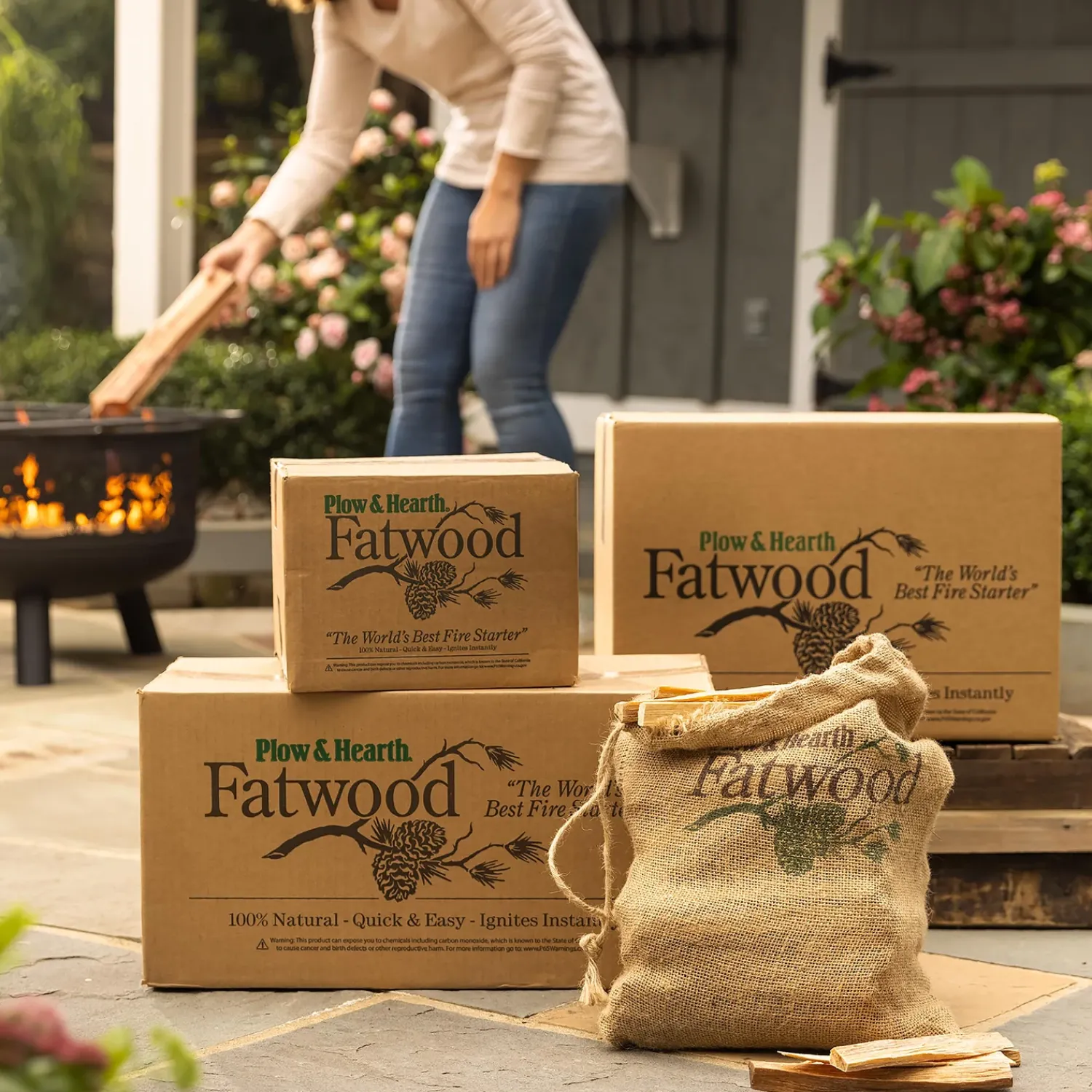 Plow & Hearth Fire Starters & Fatwood>Fatwood Fire-Starter, 25 lb. Box