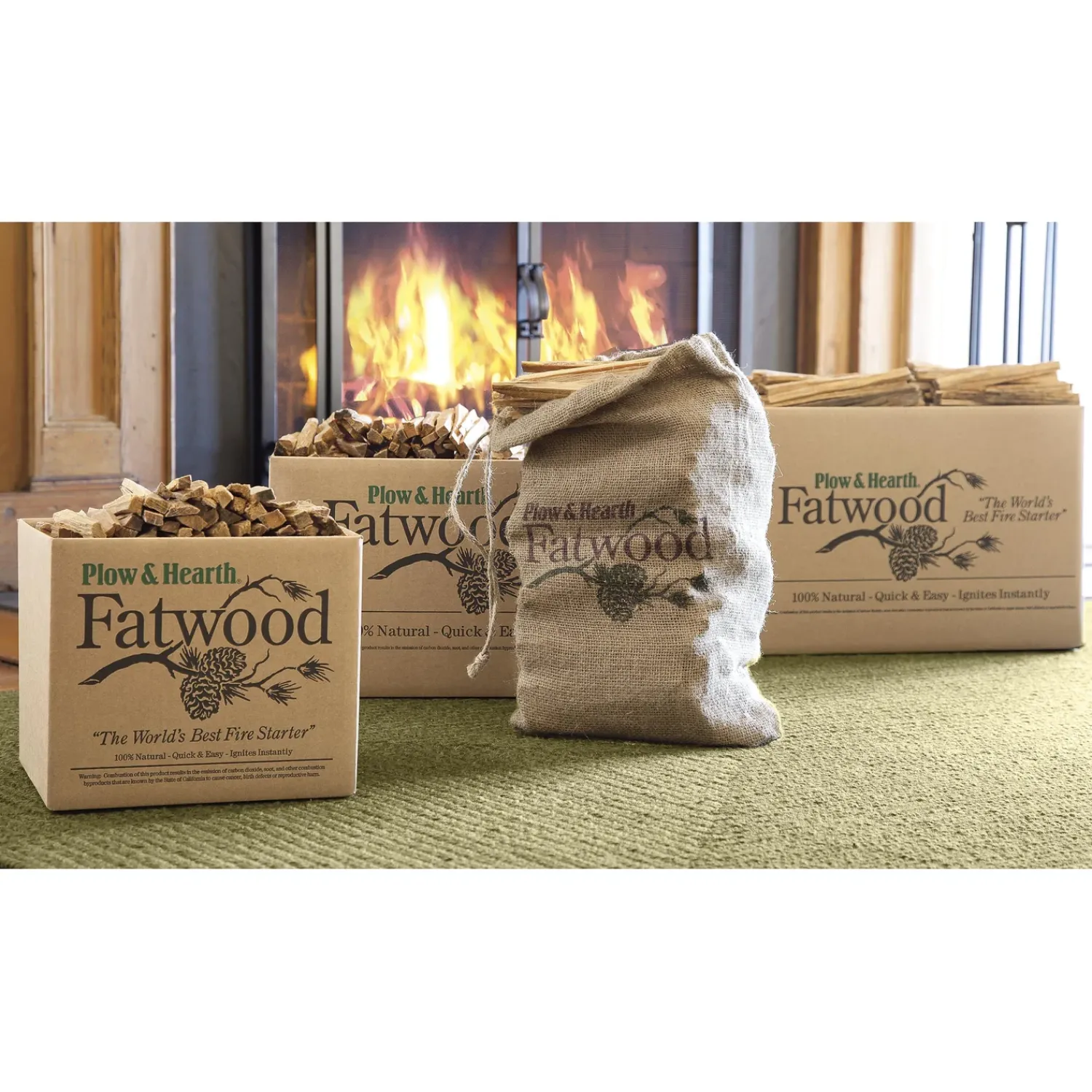 Plow & Hearth Fire Starters & Fatwood>Fatwood Fire-Starter, 12 lb. Bag