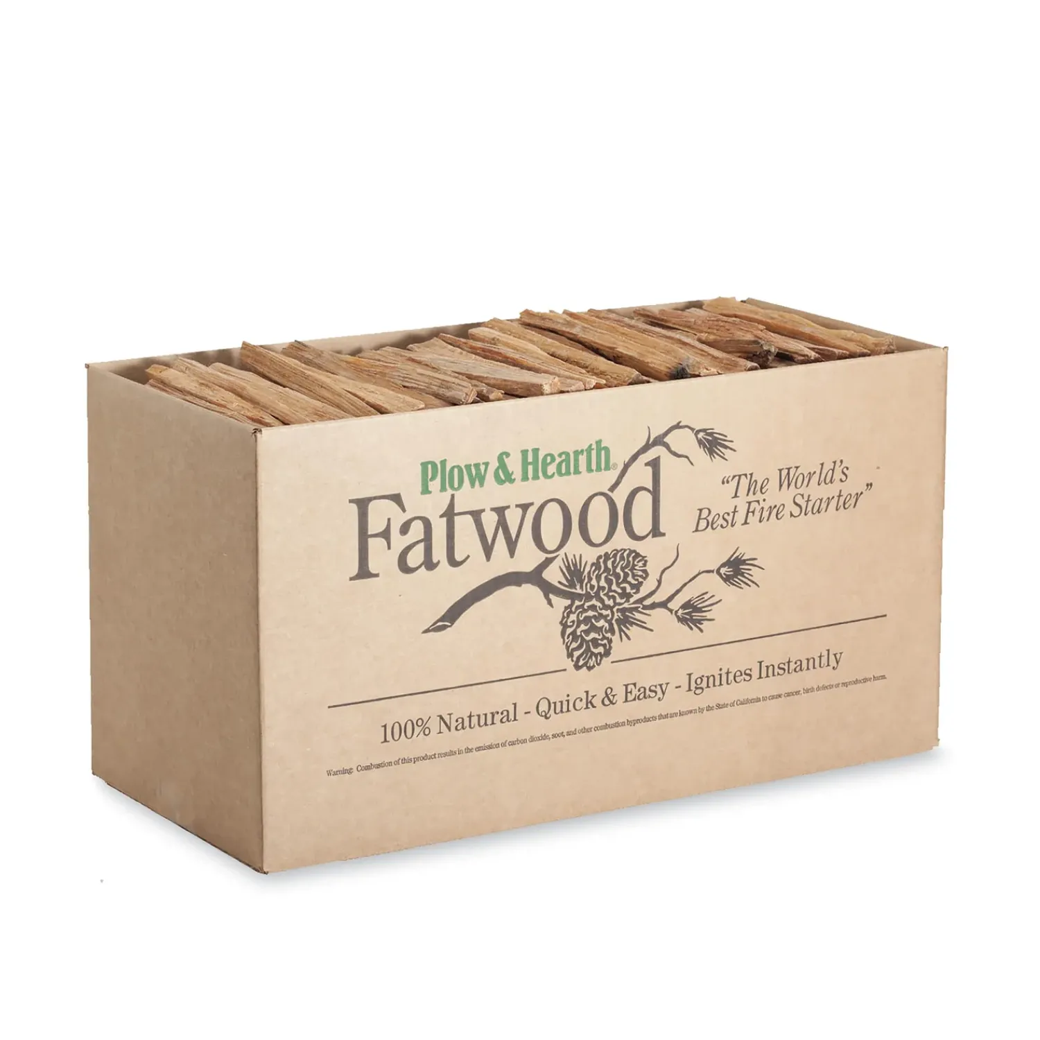 Plow & Hearth Fire Starters & Fatwood>Fatwood Fire-Starter, 40 lb. Box