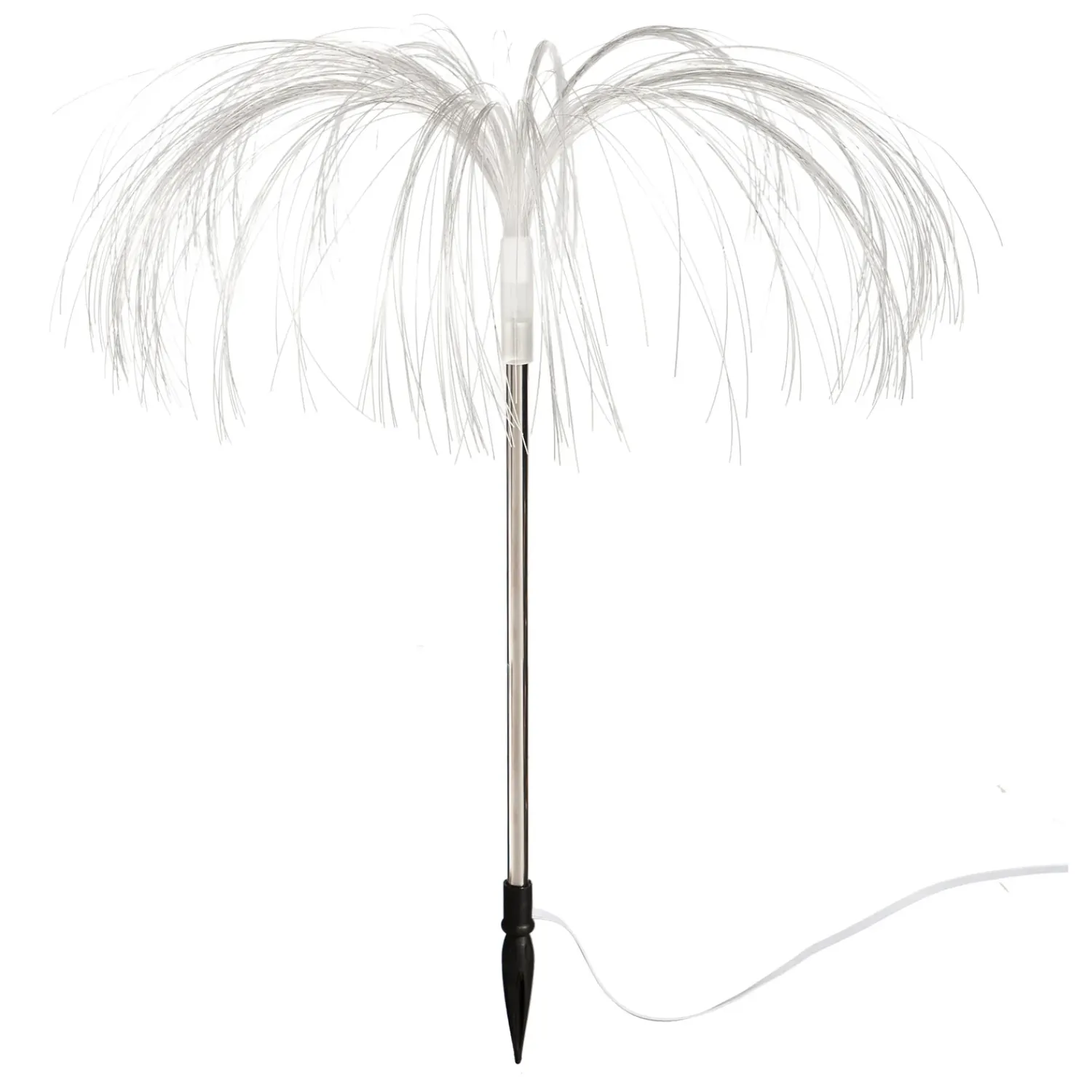 Plow & Hearth Garden Stakes|Solar Accents>Fiber Optic Garden Stake with RGB Lights, Set of 4