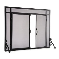 Plow & Hearth Fireplace Screens With Doors><noscript><img width=