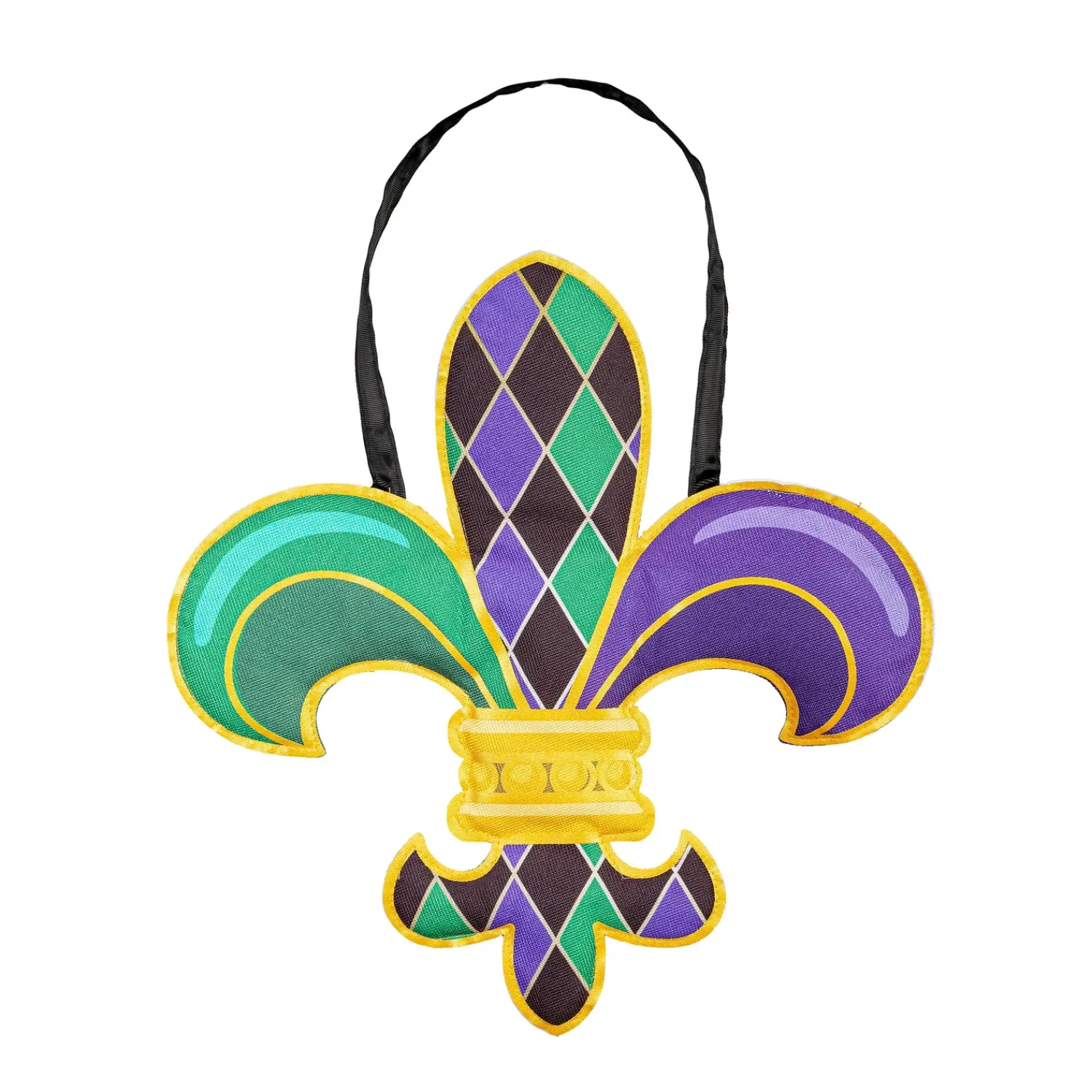 Plow & Hearth Fabric Door Hangers>Fleur de Lis Door Décor