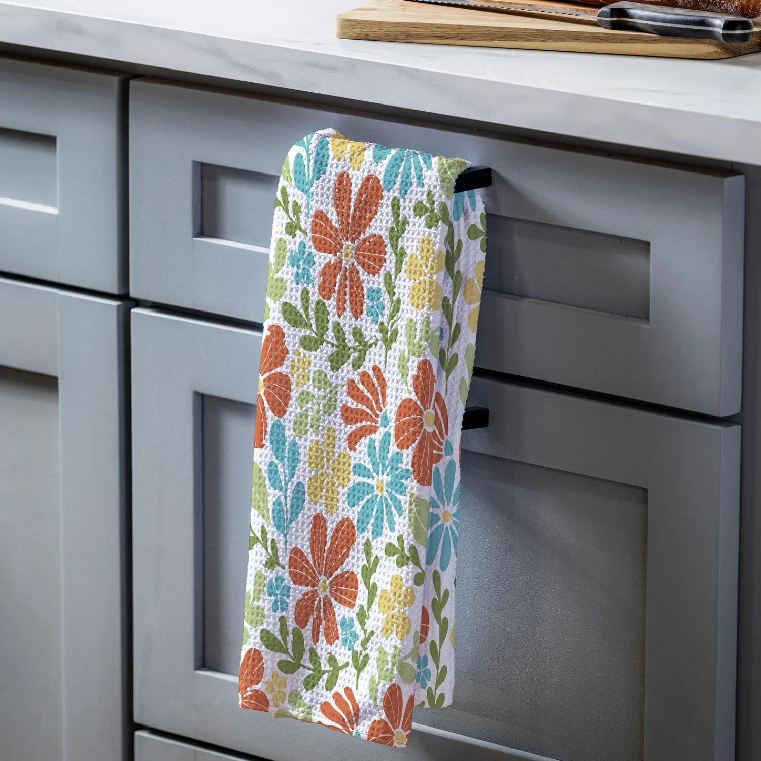 Plow & Hearth Kitchen Linens>Floral Mod Quick Dry Kitchen Towel, 18" x 30"
