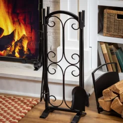 Plow & Hearth Fireplace Tool Sets>Florence 5 Piece Fireplace Toolset