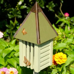 Plow & Hearth Wildlife Housing>Flutterbye Cypress and Copper Butterfly House