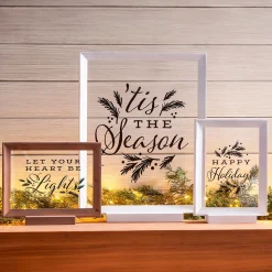 Plow & Hearth Wall Art>Framed Christmas Wishes Holiday Accents, Set of 3