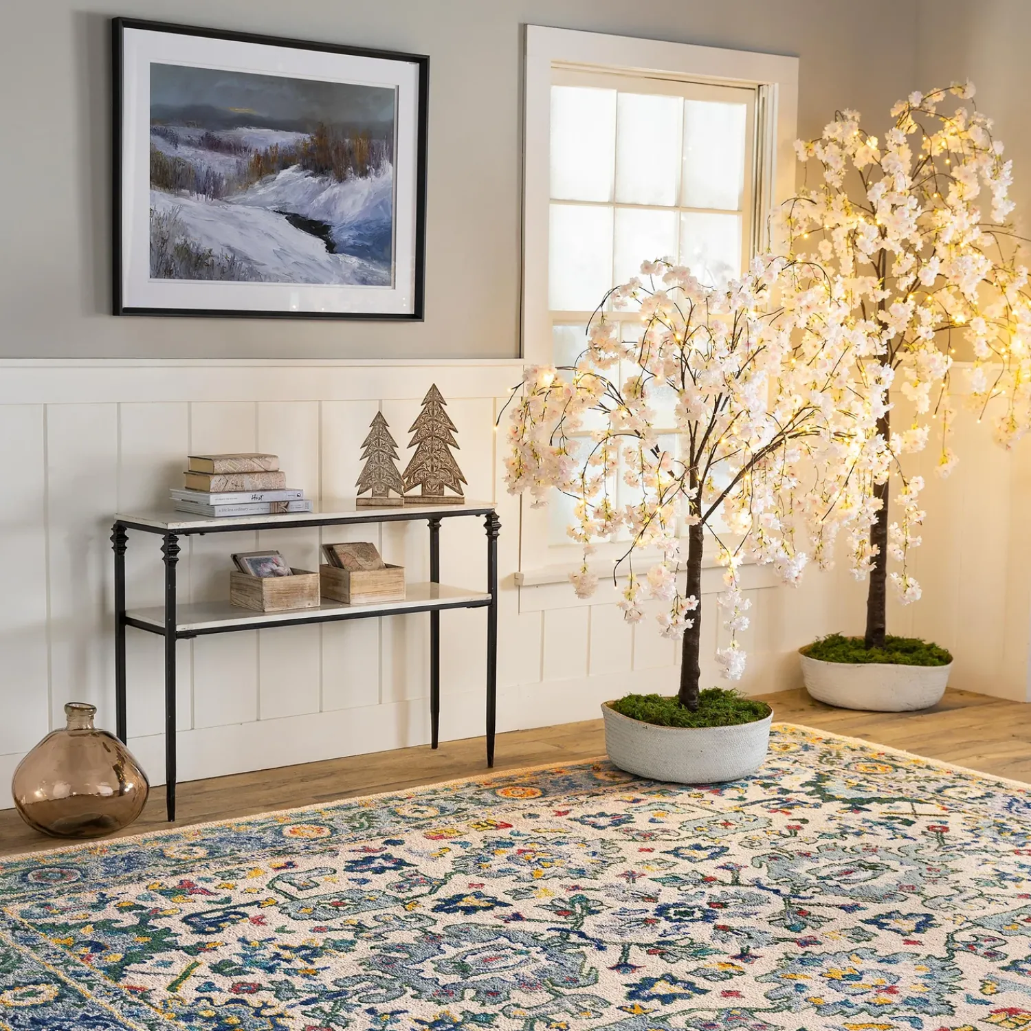 Plow & Hearth Wall Art>Fresh Snow Framed Wall Art Painting