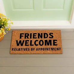Plow & Hearth Coir Mats>Friends Welcome Coir Mat