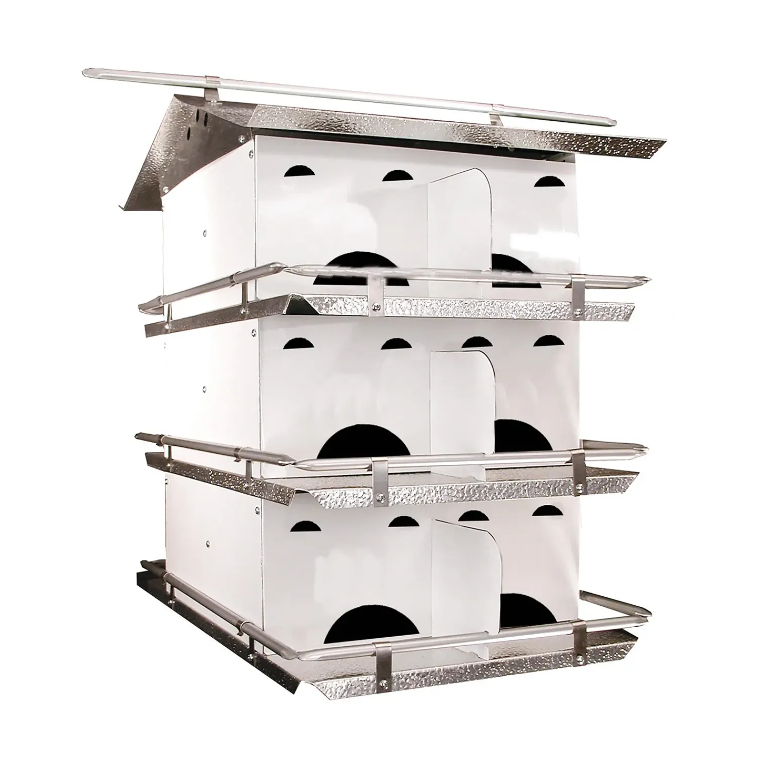 Plow & Hearth Birdhouses>Fully-Assembled 12-Room Purple Martin Birdhouse