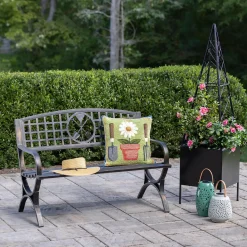 Plow & Hearth Outdoor Benches>Garden Tools Metal Garden Bench