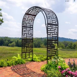 Plow & Hearth Arbors & Trellises>Geometric Arch Arbor