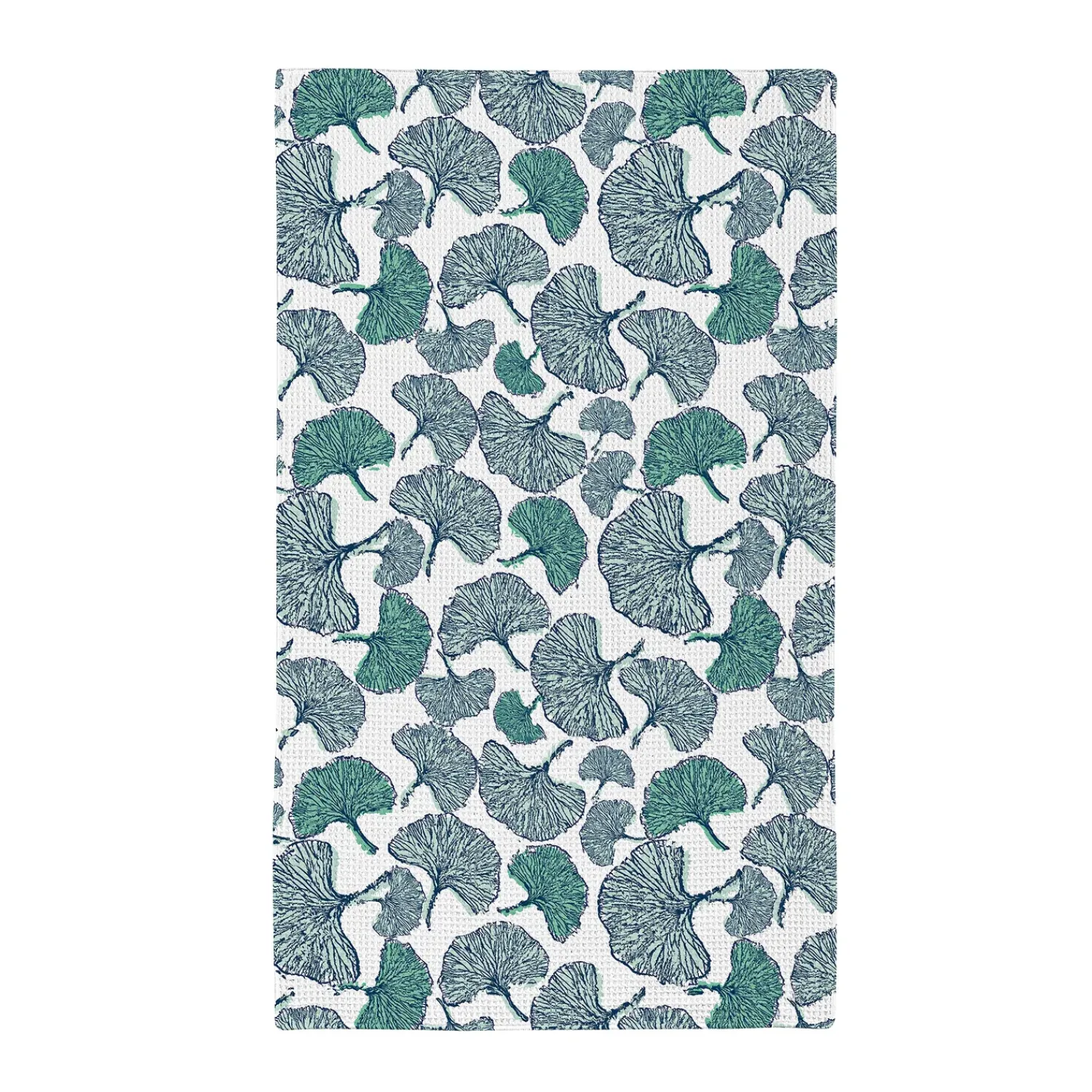 Plow & Hearth Kitchen Linens>Ginkgo Blue Quick Dry Kitchen Towel, 18" x 30"