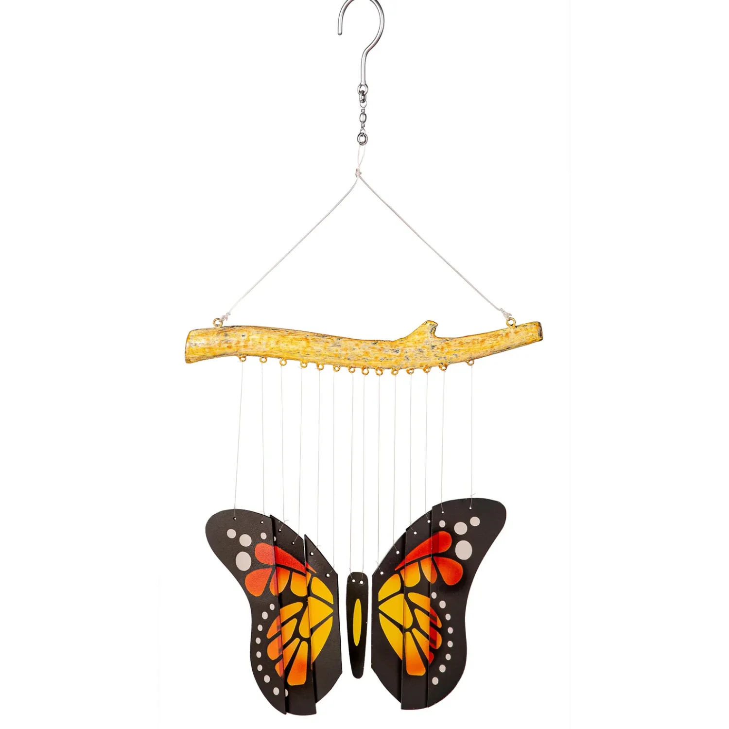 Plow & Hearth Wind Chimes & Mobiles>Glass Butterfly Wind Chime