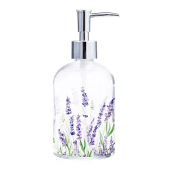 Plow & Hearth Cleaning Supplies>Glass Soap Dispenser, Lavender Fields