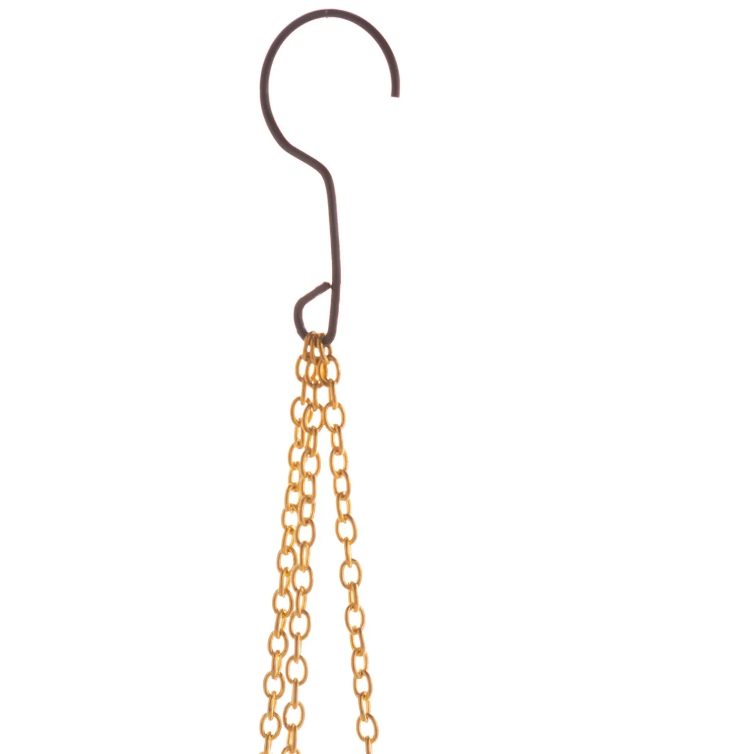Plow & Hearth Solar Lighting>Golden Glass Hanging Solar Light