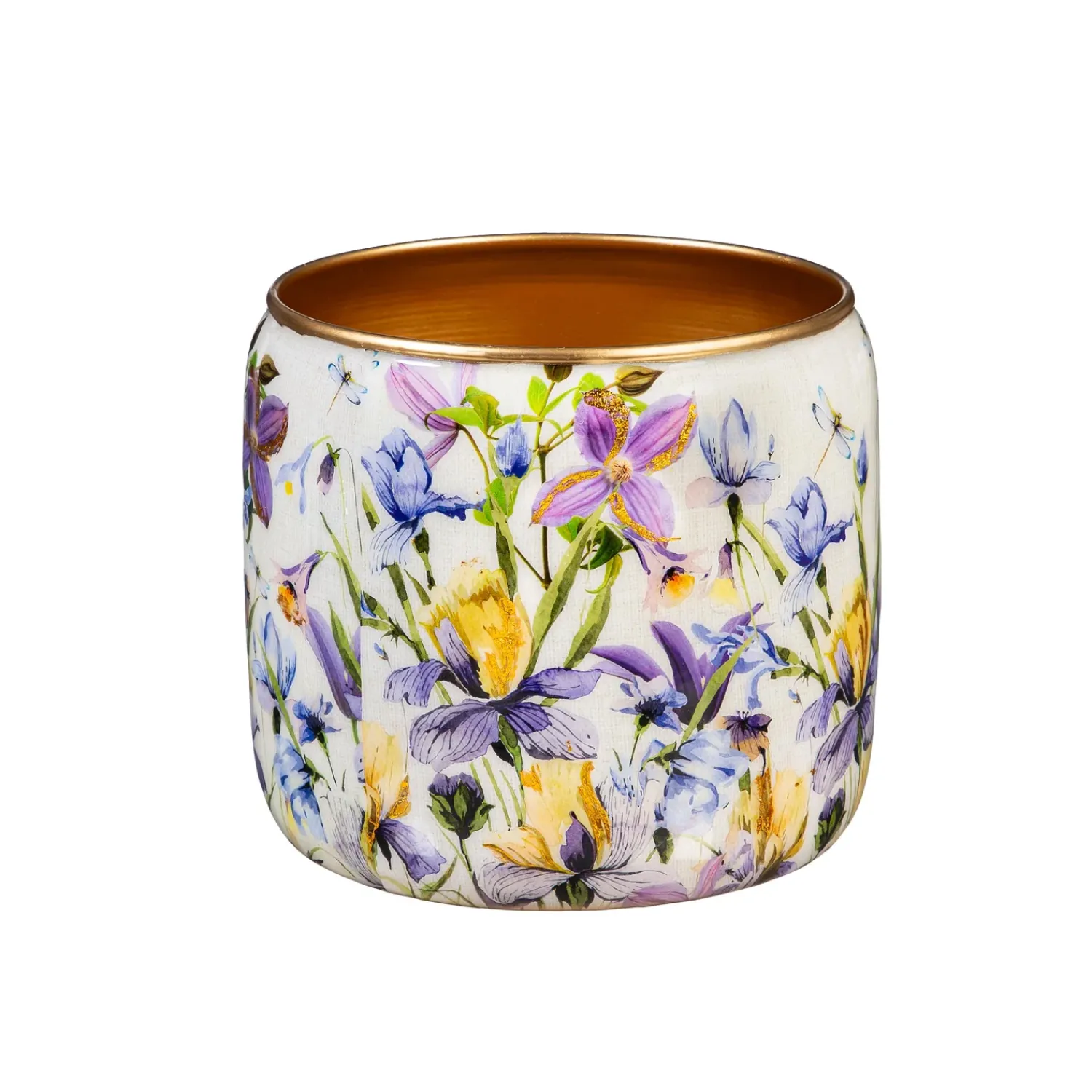 Plow & Hearth Planters & Plant Stands>Golden Lilac Metal Planters, Set of 2