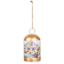 Plow & Hearth Wind Chimes & Mobiles>Golden Lilac Printed Metal Bell