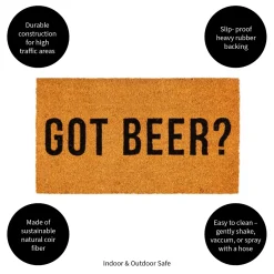 Plow & Hearth Coir Mats>Got Beer? Coir Mat