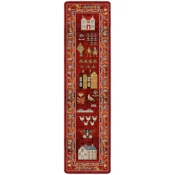 Plow & Hearth Runners>Grafton EnduraStran Folk Art Rug, 2'1" x 7'8" Runner