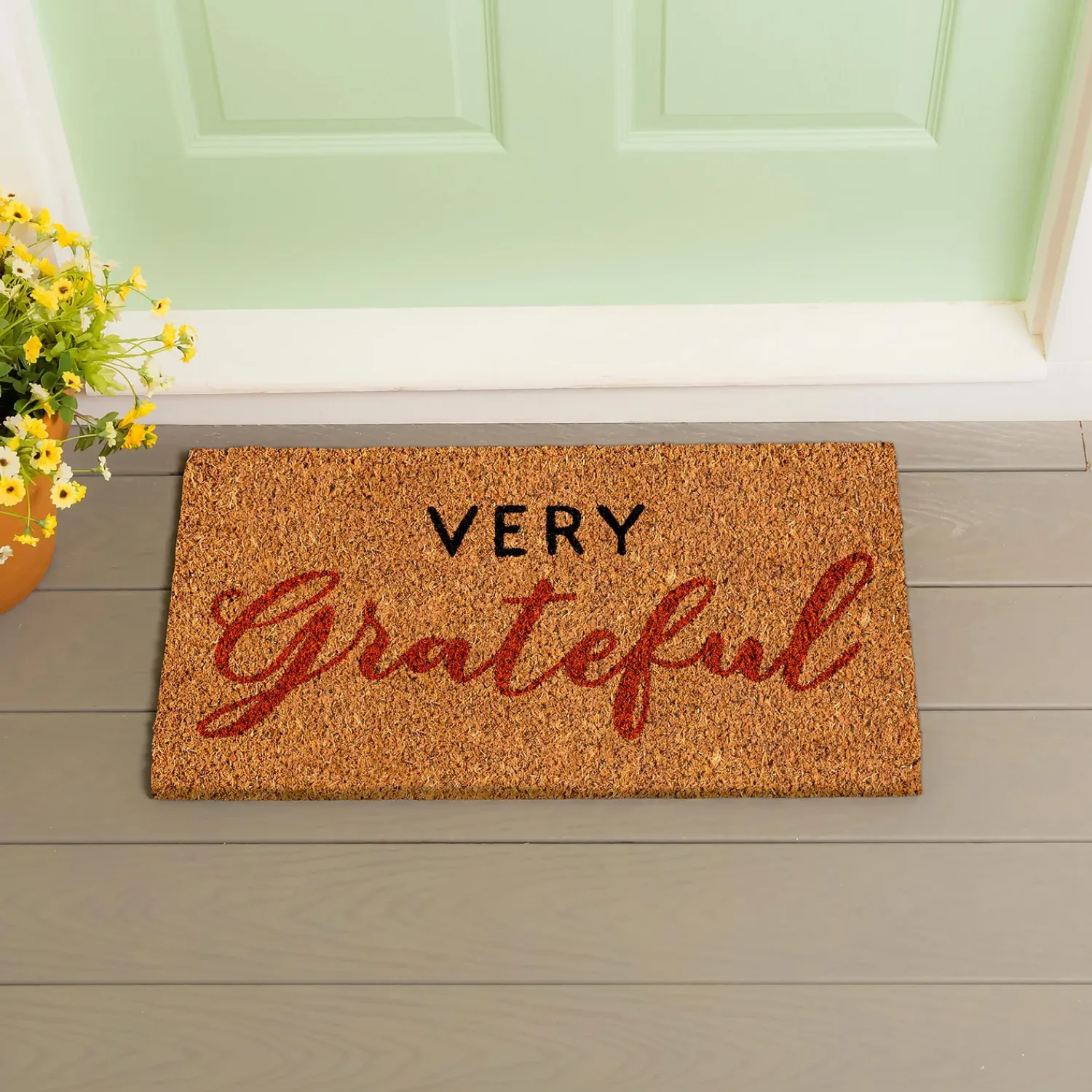 Plow & Hearth Coir Mats>Grateful Coir Mat