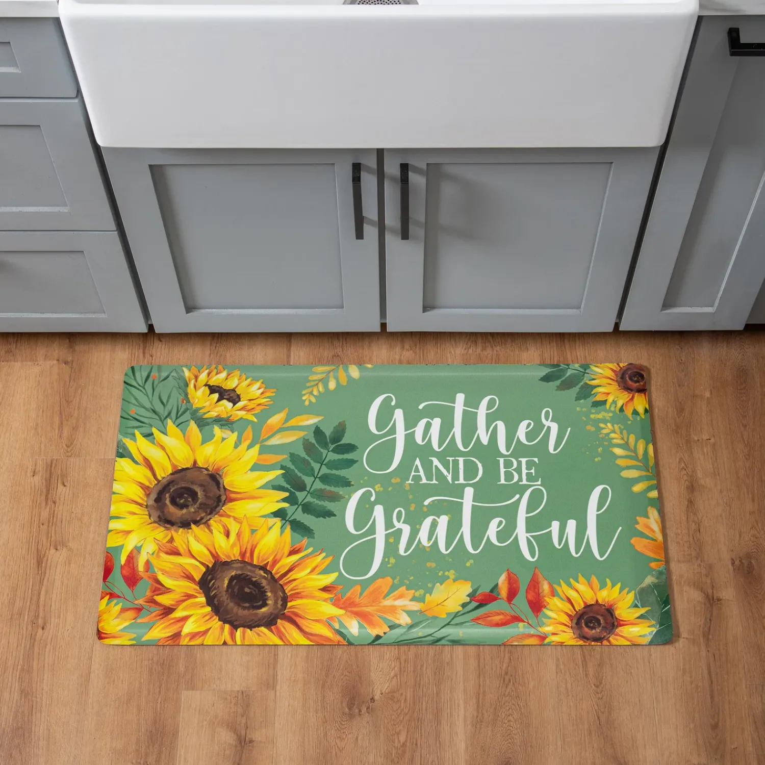 Plow & Hearth Anti-Fatigue Mats|Anti-Fatigue Mat>Grateful Gatherings Anti-Fatigue Mat, 30" x 18"