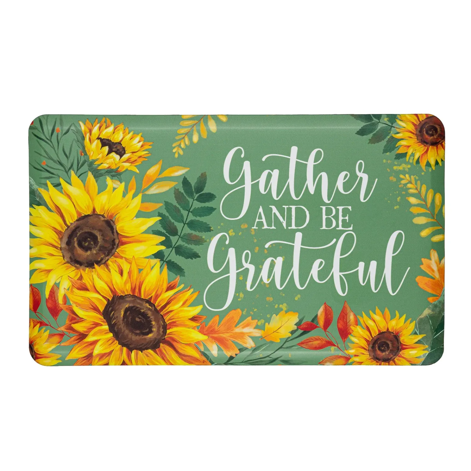 Plow & Hearth Anti-Fatigue Mats|Anti-Fatigue Mat>Grateful Gatherings Anti-Fatigue Mat, 30" x 18"