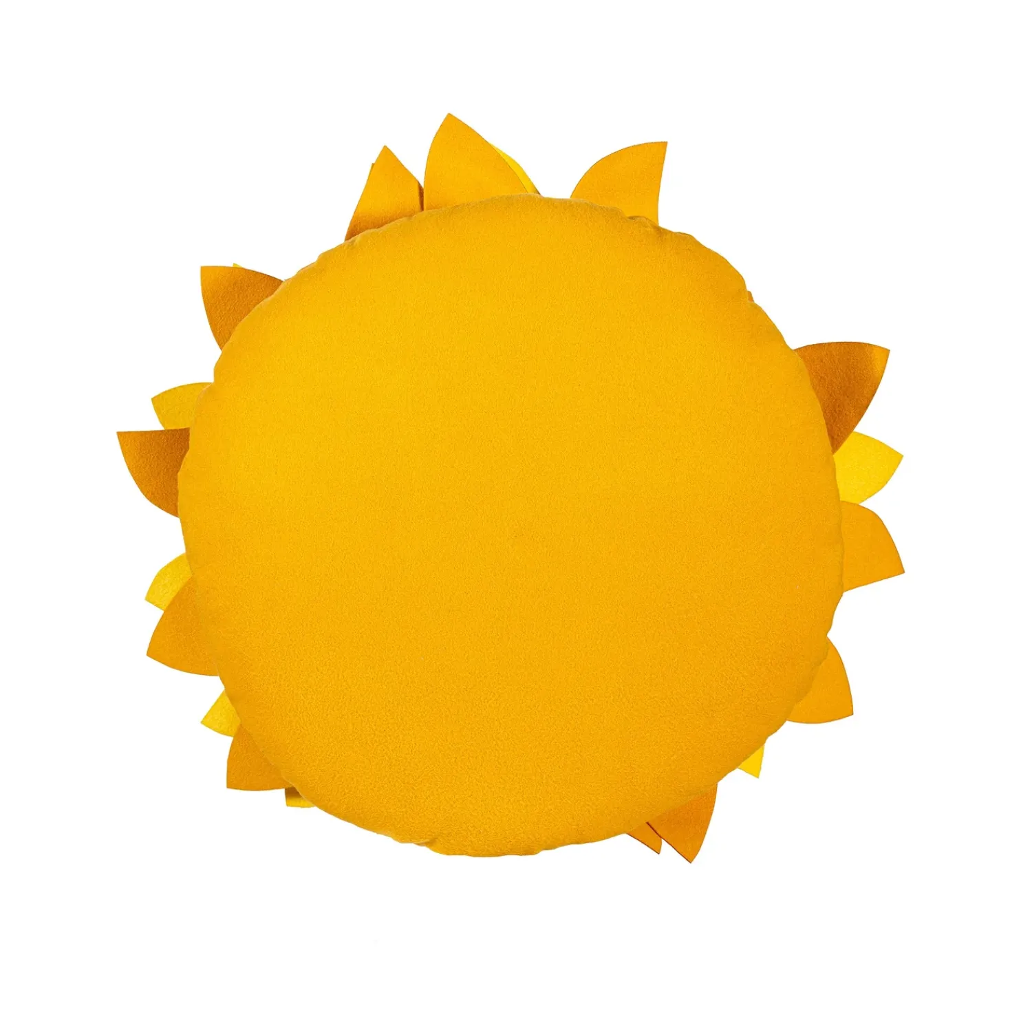 Plow & Hearth Decorative Pillows>Grateful Gatherings Sunflower Shaped Pillow, 16"