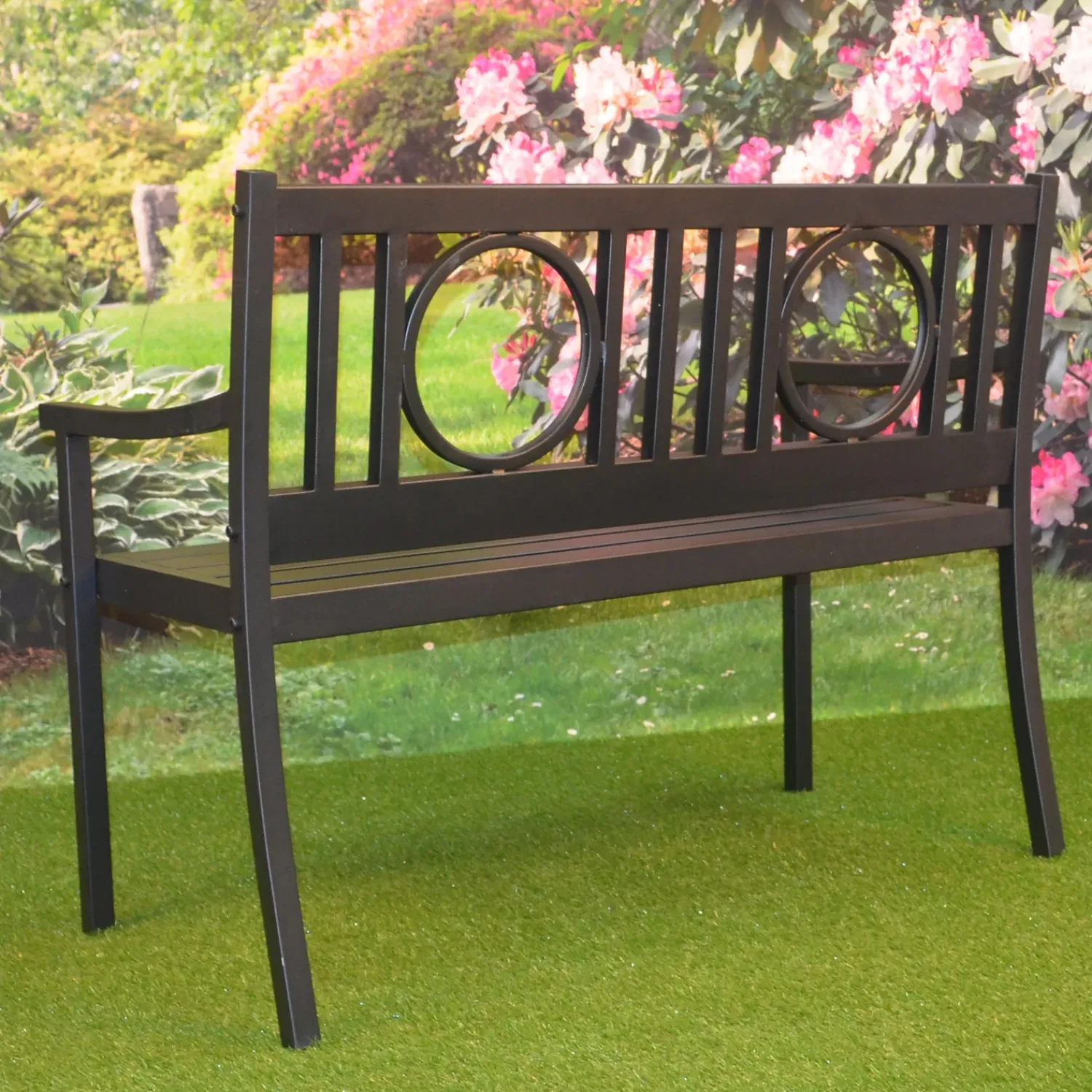 Plow & Hearth Outdoor Benches>Grayson Steel Garden Bench