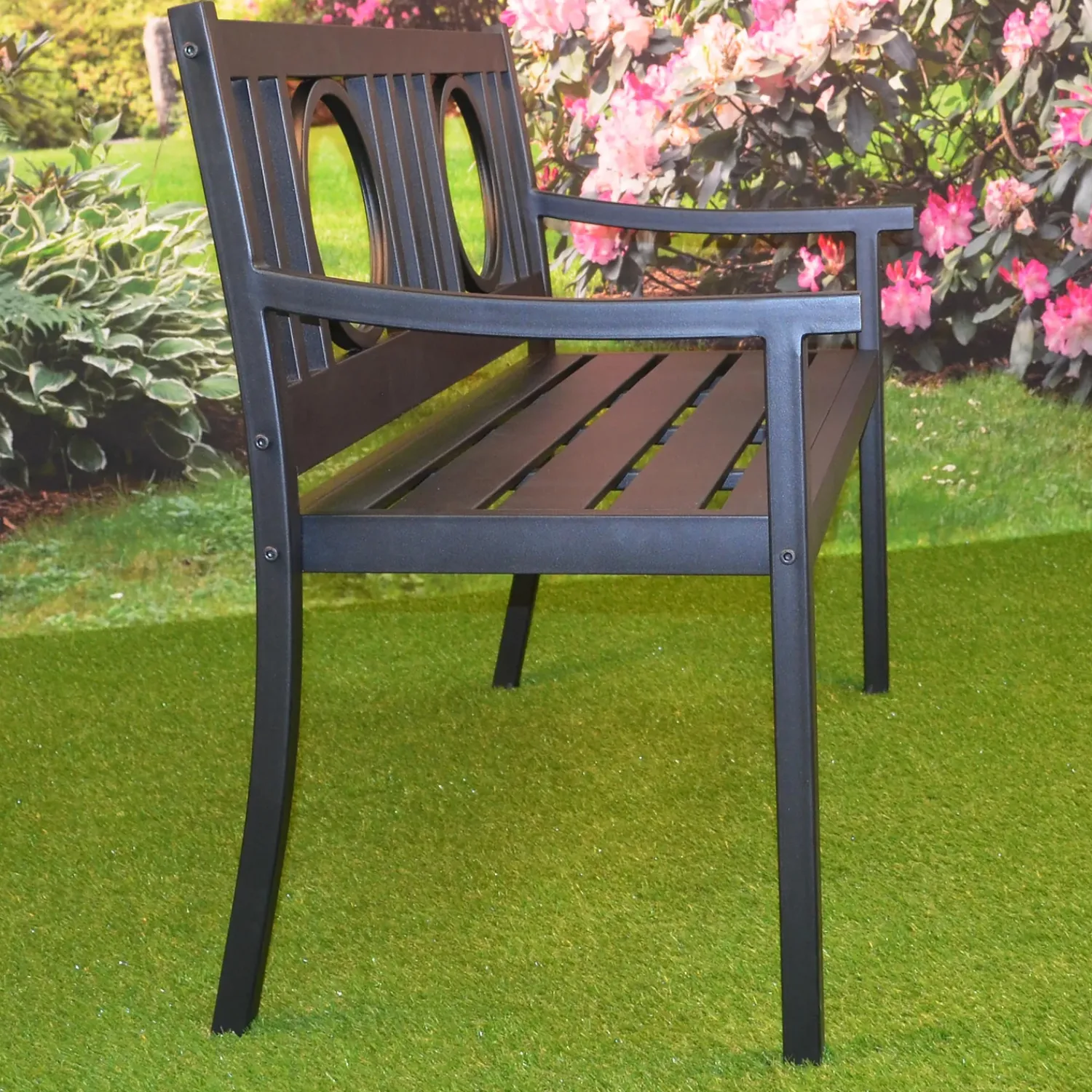 Plow & Hearth Outdoor Benches>Grayson Steel Garden Bench