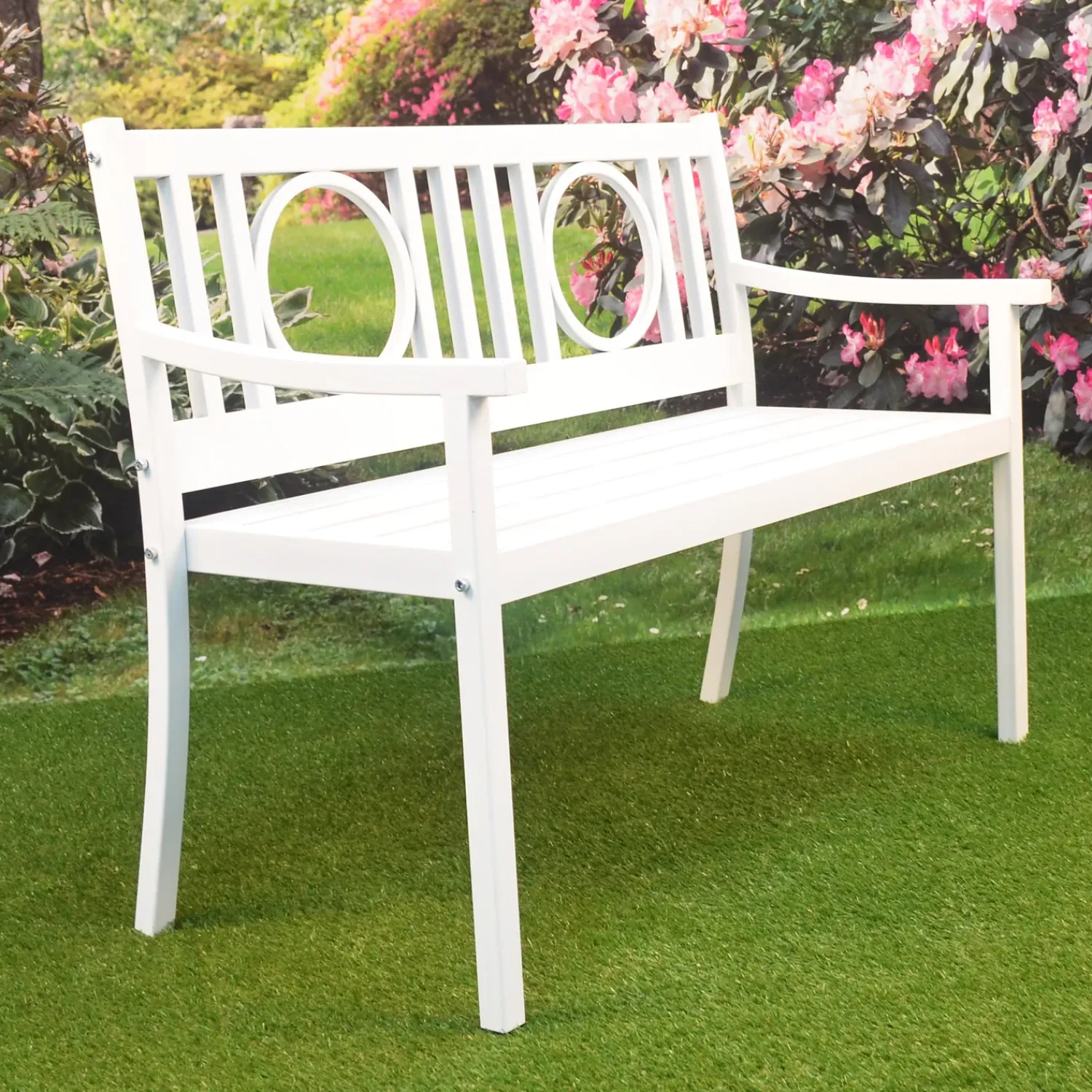 Plow & Hearth Outdoor Benches>Grayson Steel Garden Bench