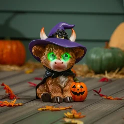 Plow & Hearth Garden Statues>Hallow Cow Playful Peepers LED Statue, 14"H