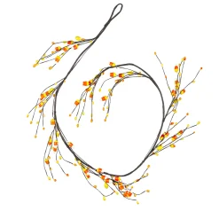 Plow & Hearth Lighted Trees & Garlands>Halloween Candy Corn Artificial Garland