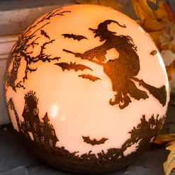 Plow & Hearth Lighted Accents>Halloween Glowing Luminary Globe