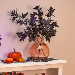 Plow & Hearth Faux Flowers & Plants|Lighted Trees & Garlands>Halloween Maple Indoor/Outdoor LED Color Changing Artificial Branch, 33"H