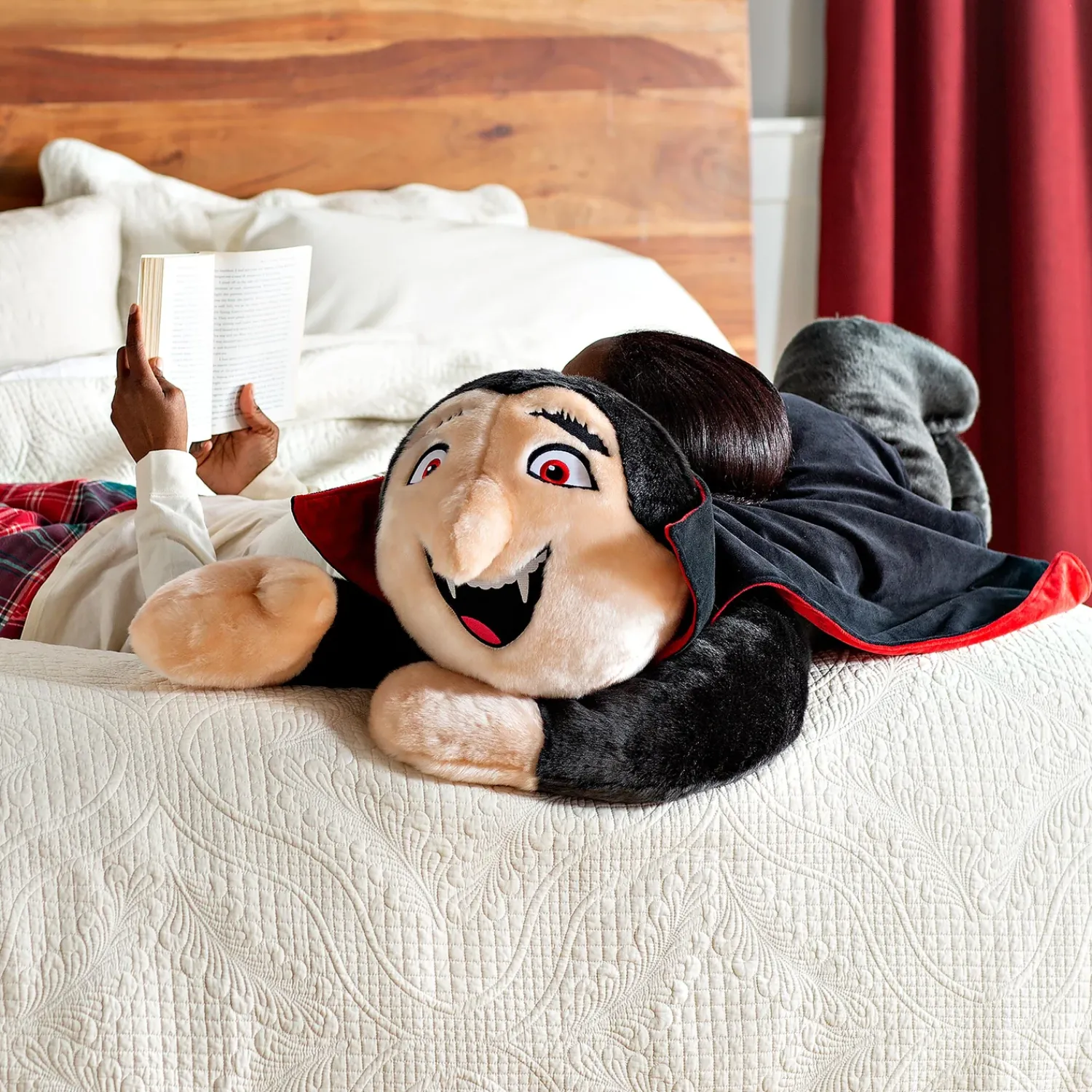 Plow & Hearth Decorative Pillows>Halloween Vampire Plush Cuddle Body Pillow