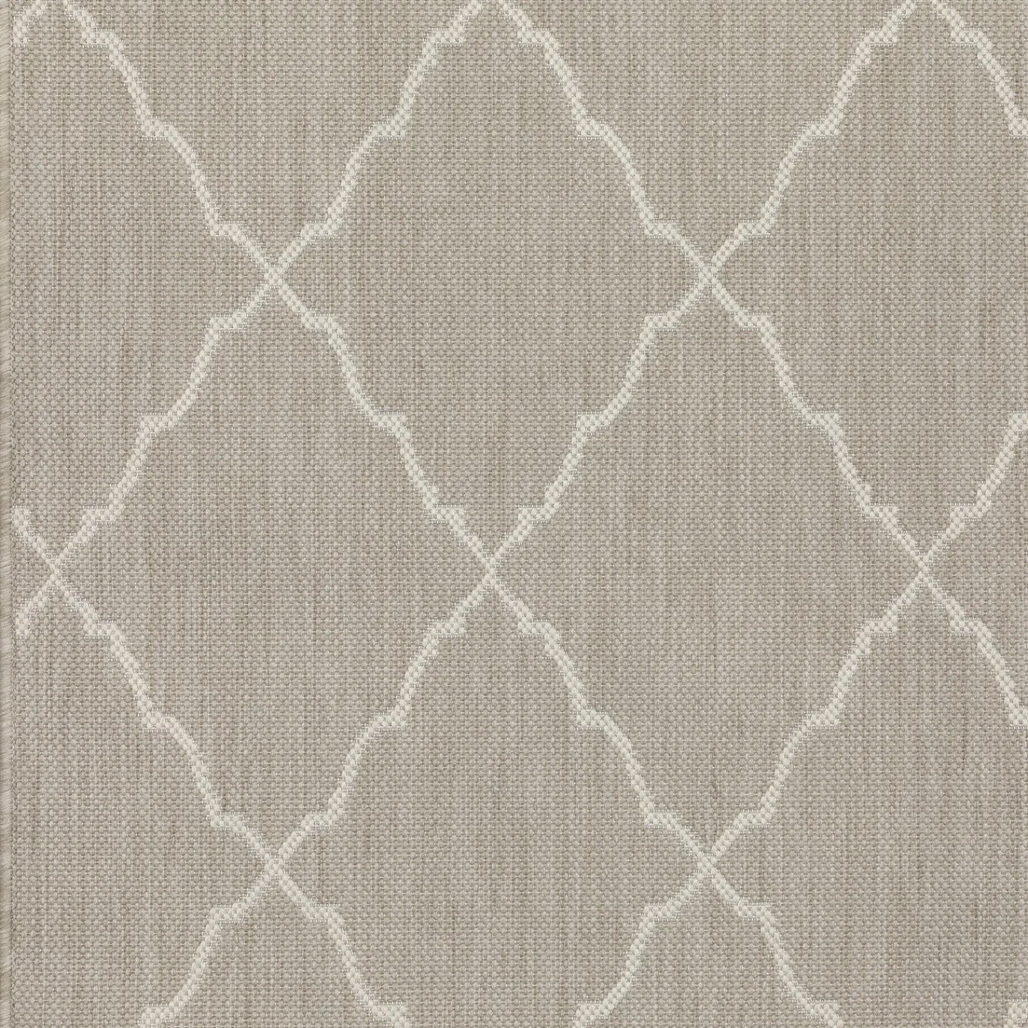 Plow & Hearth Area Rugs>Hamilton Latticework Rug, 5'3" x 7'3" Gray